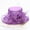 Purple, variant on Uclet Tea Time Hat Occasion Event Organza Fancy Church Hat Wide Brim Hats For Women Dressy Hats For Women Ladies Hats For Church Blue One Size
