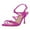 Pink, variant on FSJ Women Sexy Stiletto High Heel Sandals Rhinestones Strappy Round Open Toe Ankle Strap Party Prom Dress Shoes Size 8 Blue