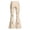 Khaki, variant on Girls Slim Fit Flared Denim Trousers for Everyday Casual Wear with Stretchable Comfort Flexible Waist Suitable for 5-16 Years Pink 15-16 Years