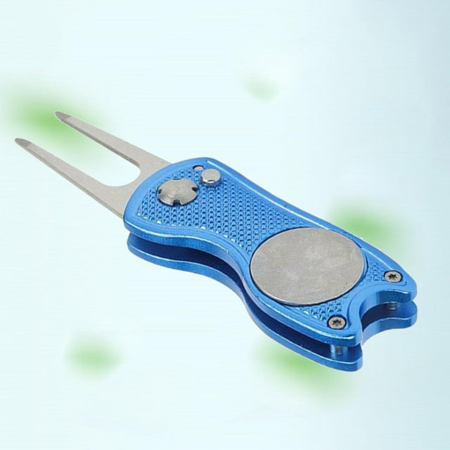 Golf Tool with And Ball Marker, Lightweight, Portable, Tool, for Goals - Blue