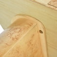 thumbnail image 6 of Jesse 55.5 Single Drawer Oval Computer Desk Warm Natural Brown, 6 of 9