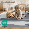 thumbnail image 4 of ODIKA 4'x6' Gray White Urban Geometric Washable Area Rug Modern Cityscape Architectural Lines Contemporary Non-Slip, Chair-Friendly, Flatwoven for Home Office, Under Desk, 4 of 7
