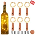 thumbnail image 2 of 2/6pcs 2m 20 LED New Night Lights Bottle Lights Cork Lights Wine Bottle Starry String Lights For Wedding Festival Party Christmas DecorMulticolor2pcs Gao Jinjia unisex, 2 of 2