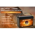 thumbnail image 2 of VMAX SLR125 Battery Replaces NAPA 7236 Battery, VMAX 12V 125Ah Group 31 Deep Cycle AGM, 2 of 5