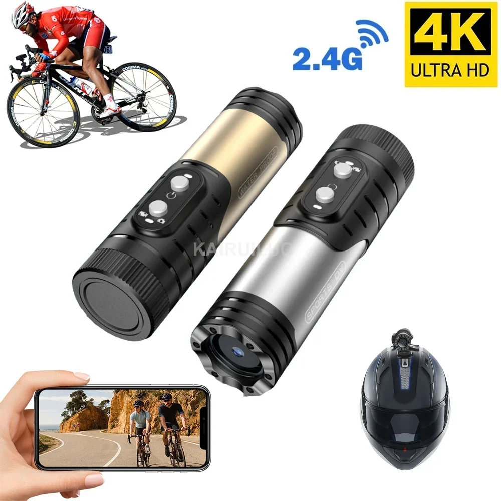 4K Action Camera Waterproof Bike Motorcycle Helmet Camera Anti Shake Sport DV Wireless WiFi Video Recorder Cam For Car