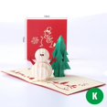 thumbnail image 4 of Navidad 3D Pop-up tarjetas de felicitación pintura de diamantes Navidad tarjeta postal para Halloween Feliz Navidad Año nuevo regalo, 4 of 4