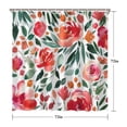 thumbnail image 5 of Pioneer Flower Floral Print Pattern Shower Curtain 72"x72" ,Bathroom Decorative Shower Curtains Set with 12 Hooks,Modern Waterproof Washable Shower Curtain, 5 of 6