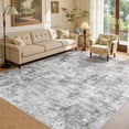 thumbnail image 4 of UERMEI 9'x12' Large Area Rugs for Living Room, Washable Non-slip Soft Indoor Modern Abstract Rug for Bedroom Dining Room Office Home Decor Carpet, Gray, 4 of 11
