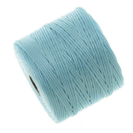 - BeadSmith Super-Lon (S-Lon) Cord - Size #18 Twisted Nylon - Sky Blue / 77 Yard Spool