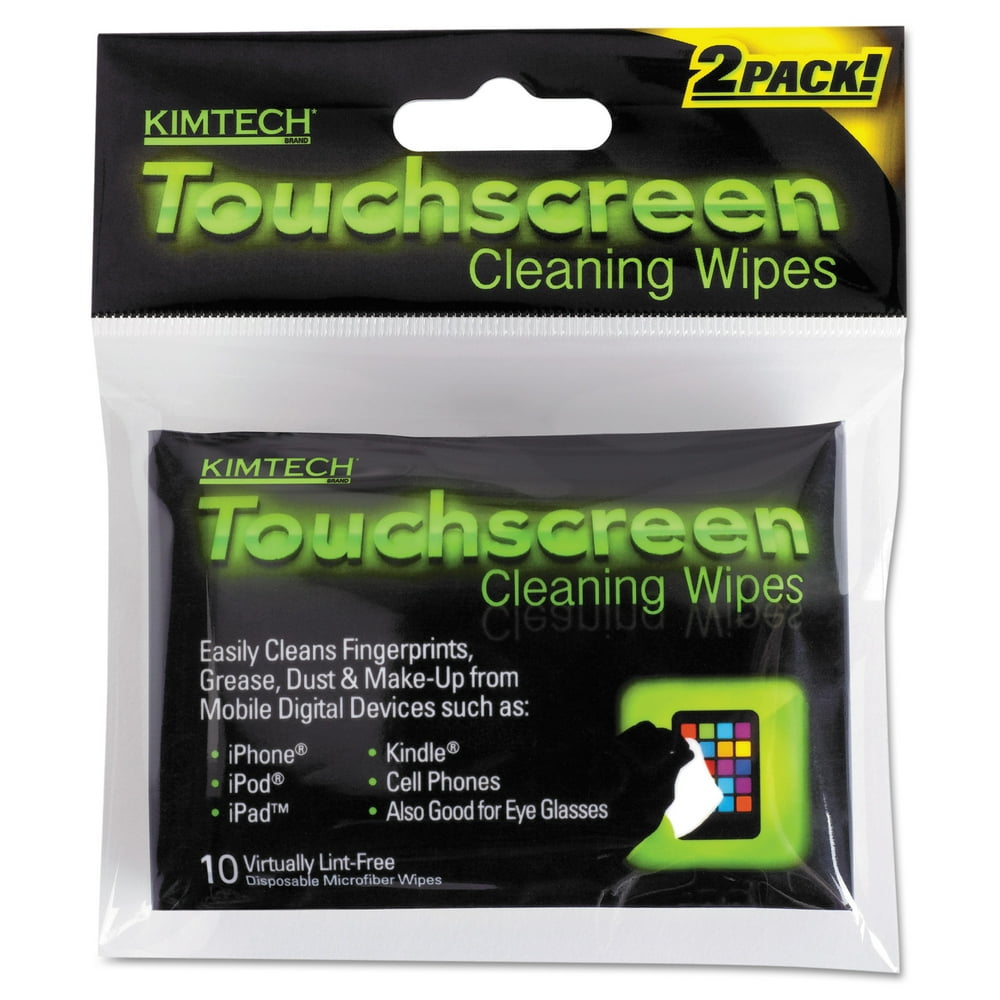 KIMTECH Touchscreen Disposable Microfiber Cleaning Wipes, 10 count