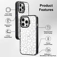 thumbnail image 6 of Case for iPhone 13 Pro, [10ft 4X Military-Grade Drop Protection] Durable & Shockproof Phone Case Cover Design for iPhone 13 Pro - White Leopard Print - Clear Black, 6 of 6