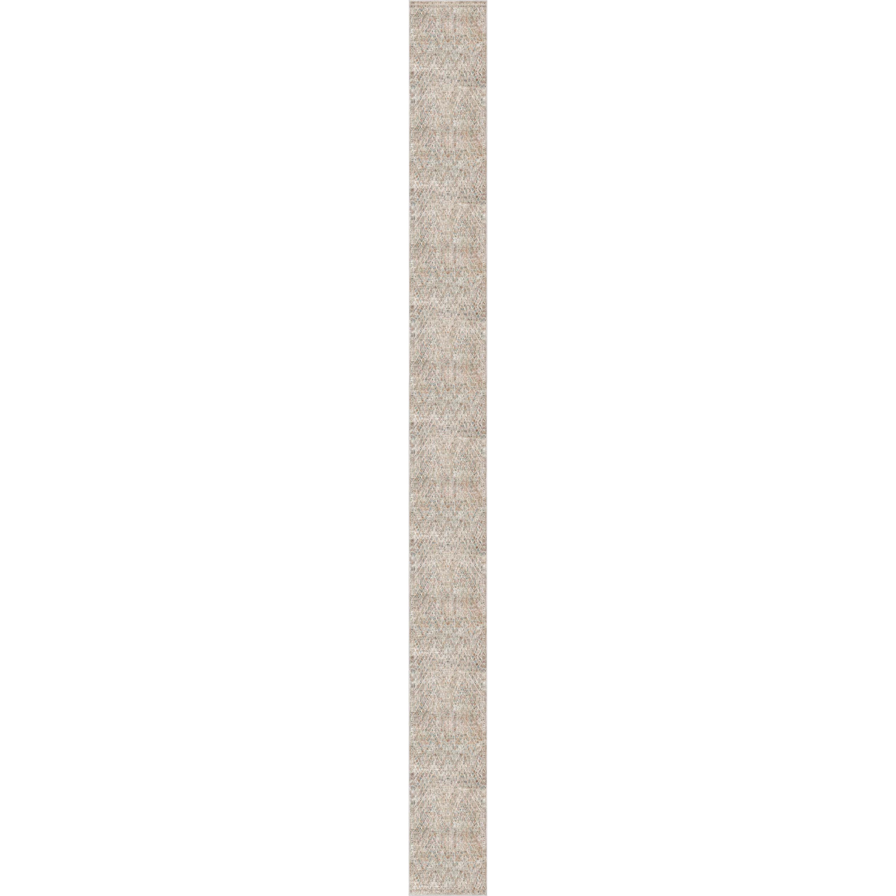 Well Woven Asha Anya Vintage Tribal Ivory 2'3" x 24'9" Runner Rug