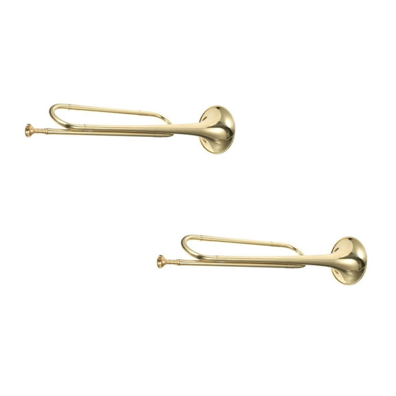 Raindrops 2pcs Durable Brass Trumpet Professional Instrument Trumpet for Student Beginner