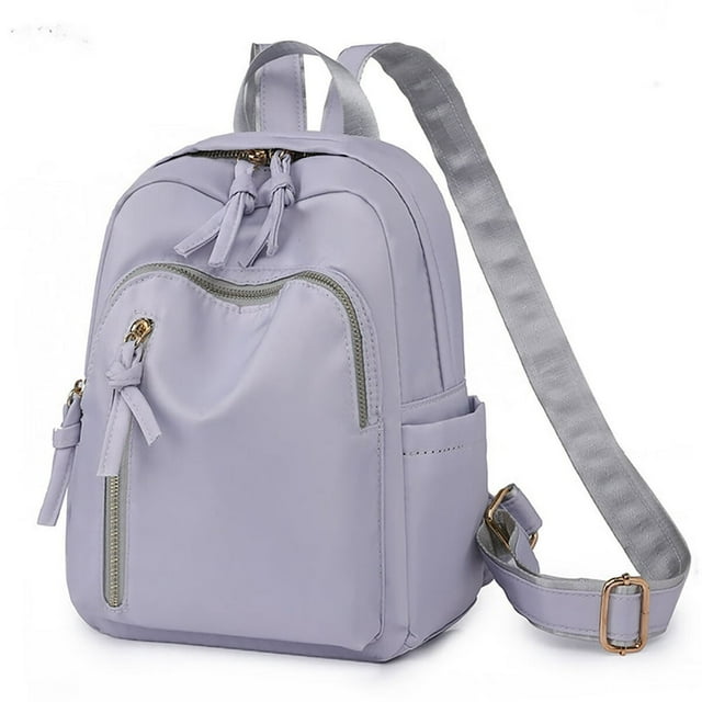 Mini Sacs à Dos pour Femmes Léger Voyage Petit Sac à Dos Mode Imperméable Décontracté Noir