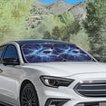 thumbnail image 3 of Binienty Foldable Sun Visor For Car Windshield Shark Lightning Sun Blocker Car Window Sunshade for Most Sedan Truck SUV Auto Interior Protector 2 Pack, 3 of 8