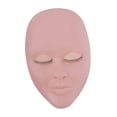 thumbnail image 4 of Cabeza de Maniquí de Pestañas, Cabeza de Maniquí de Maquillaje, Modelo de Entrenamiento Realista, Marco de Cabeza Femenina para Accesorios de Peluquer Rosa, 4 of 8