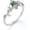 J-leaf, variant on Natural Moss Agate Ring 925 Sterling Silver Green Agate Promise Wedding Ring Promise Engagement Jewelry for Women (Leaf6)