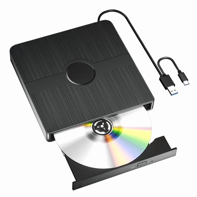 External Blu Ray Drive for Laptop PC CD DVD Read/Write Player Portable 3D Blu Ray Drive Compatible ,Wide Compatibility