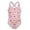 Z10-Pink, variant on Toddler Swimsuit Cover Up Girl Casual Hawaiian Quick-Drying Rash Guard One Piece Cut Out Bathing Suit Adjustable Straps Ruched Girls' Swimwear 9-16y