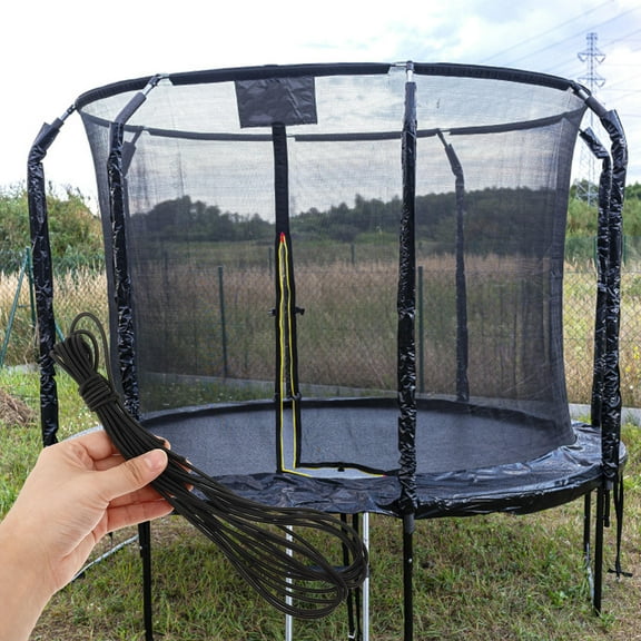 SWETRACE 5Pcs Trampoline Repair Kit Black Latex Woven for Safety and Accident Prevention