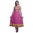 thumbnail image 1 of Bimba Kurti Indien Long Feuilles Mauve pour Femmes Tenue de Soirée Robe Anarkali Kurti Sans Manches Grande, 1 of 6