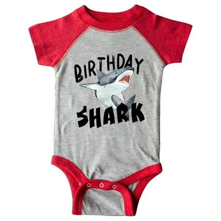 

Inktastic Birthday Shark Gift Baby Boy or Baby Girl Bodysuit