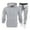 Gray, variant on Men's Hooded Long Sleeve Casual Set Fleece Lined Oversized Warm Comfortable Sportswear Outdoor Fashion Apparel Daily Wear Pink XXXL
