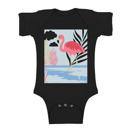 

Awkward Styles Beach Party Baby Bodysuit Short Sleeve Pink Flamingo Romper for Boys Summer One Piece for Girls Pink Flamingo Romper for Children Flamingo Gifts for Little One Summer Clothing