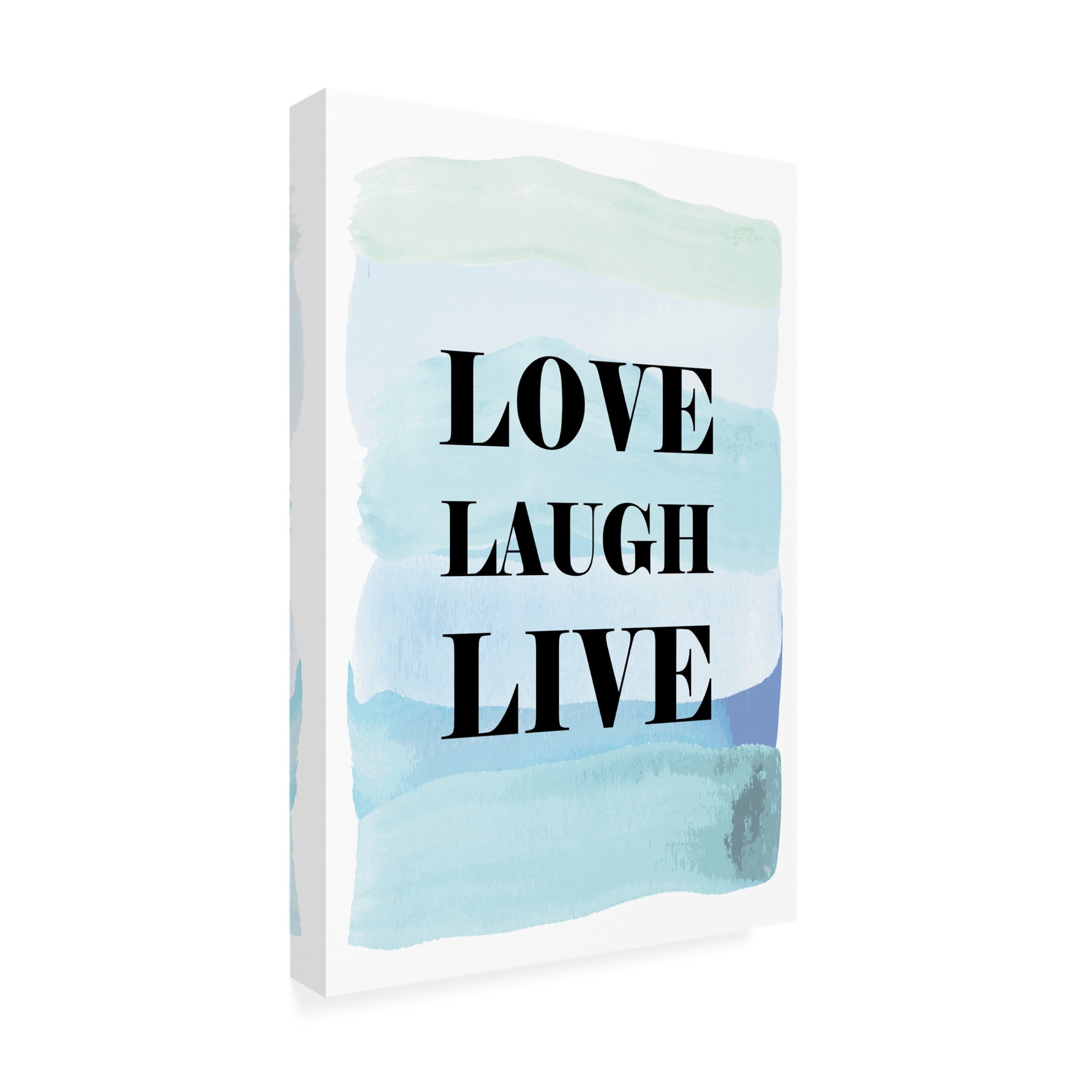 Trademark Fine Art Martina Love Laugh Live Canvas Wall Art