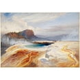 thumbnail image 2 of Thomas Moran 24x18 Gold Ornate Framed and Double Matted Museum Art Print Titled - The Great Blue Spring of the Lower Geyser Basin, Yellowstone (ca. 1875), 2 of 4
