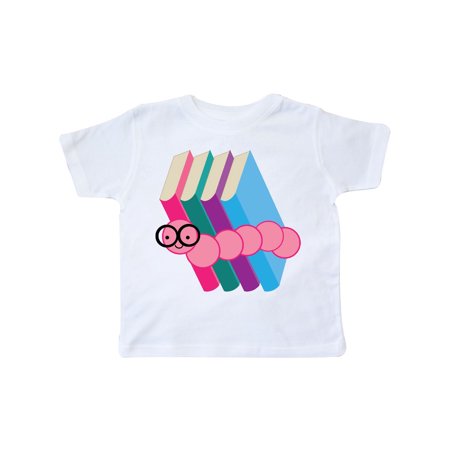 

Inktastic Bookworm Gifts Reading Gift Toddler Toddler Girl T-Shirt