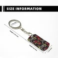 thumbnail image 3 of Uemuo Vintage Gaming Pattern Rectangular Metal Keychain - Durable, Stylish, and Personalized Key Ring for Men and Women,Engraved Keychain,Gift Slim Sturdy Keychain, 3 of 7