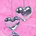 thumbnail image 2 of 2 Pcs Heart Shaped Mirror Ball Decor - Handmade Reflective Hanging Ornament for Party Wedding Garden Stage - 4 Inch Retro Disco Ball with Dazzling Light Effects - Unique Gift for Home Bar KTV Prom De, 2 of 9