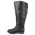 thumbnail image 3 of Journee Womens Spokane Extra Wide Calf Stacked Heel Riding Boots, 3 of 10