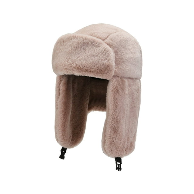Transemion Chapeau Élégant et Résistant aux Déchirures pour Automne et Hiver Grand Application Chapeau de Ski Rose 1Ensemble