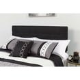 thumbnail image 2 of Queen size Modern Black Fabric Upholstered Panel Headboard, 2 of 2