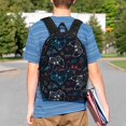 thumbnail image 4 of Xecao Joystick Gamepad Pattern Backpack for Students Lightweight School Bag with Water-Resistant Fabric Ergonomic Straps for Travel or Daily Use, 4 of 6
