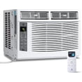 thumbnail image 1 of Ourlova 6000Btu Window Air Conditioner Units with Fast Cooling 250 Sq.Ft. Coverage 115V Power Remote and App Controlled 50Db Low Noise Small AC Unit for Room Quick Installation, 1 of 7
