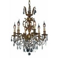 thumbnail image 2 of Elegant Lighting Marseille 20" 6 Light Elegant Crystal Chandelier, 2 of 2