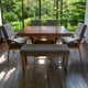thumbnail image 4 of Comedor ANSOAL gris para 6 personas con mesa de madera, 4 of 9