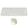 thumbnail image 1 of Keyboard Mouse Combo, Wireless Keyboard Mouse Combo Comfortable Feel Wear Resistance  for  for  for Desktop Gold,Black,Silver, 1 of 7