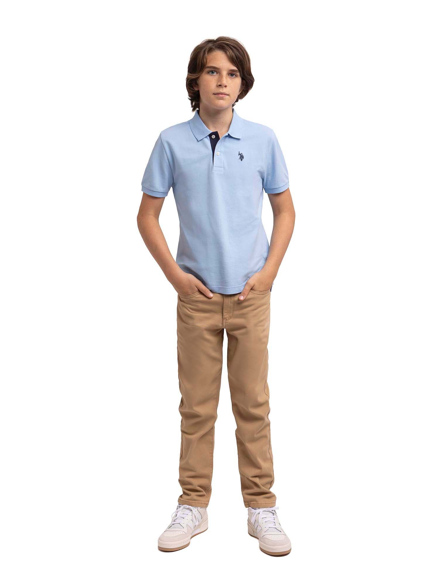 U.S. Polo Assn. Boys Pique Polo Shirt, Sizes 4-18