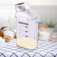 thumbnail image 1 of Openpig Cereal Containers Storage, 2500ML Airtight Large Dry Food Storage Containers with Pouring Spout Measuring Cup for Snacks Grain Rice, Dispenser Plastic Bin, 1PC, 1 of 3