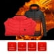 thumbnail image 5 of Chaqueta Con Capucha Calentada, Chaqueta Calentada Eléctrica El Color Puro De 2 Zonas Mantiene El Calor Para El Invierno, 5 of 7