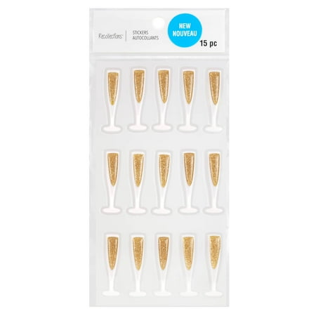 UPC: 0195158491647 | Champagne Glass Stickers by Recollections™