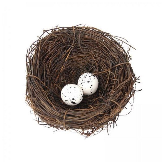 Adornos decorativos para nido de pájaros de Pascua Gloria 10cm 2 piezas