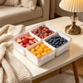 thumbnail image 6 of Djiypn Small Snackle Box Container, Divided Serving Tray with Lid, 4 Compartment Snack Box Container for Candy, Fruits, Charcuterie, Travel & Parties, BPA-Free, 1-Pack, 6 of 9