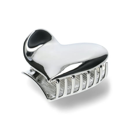 No Boundaries Heart Hair Claw Clip Set Silver-tone Women s No Boundaries Heart Hair Claw Clip Set Silver-tone Women s
