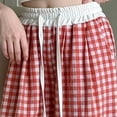 thumbnail image 4 of Iyufng Summer Girls' Checkered Drawstring Pants, 4 of 7
