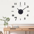 thumbnail image 1 of 3D Reloj de pared con números reloj sin marco hogar comedor Hotel Decoración - Negro 2 Macarena Reloj de pared, 1 of 8